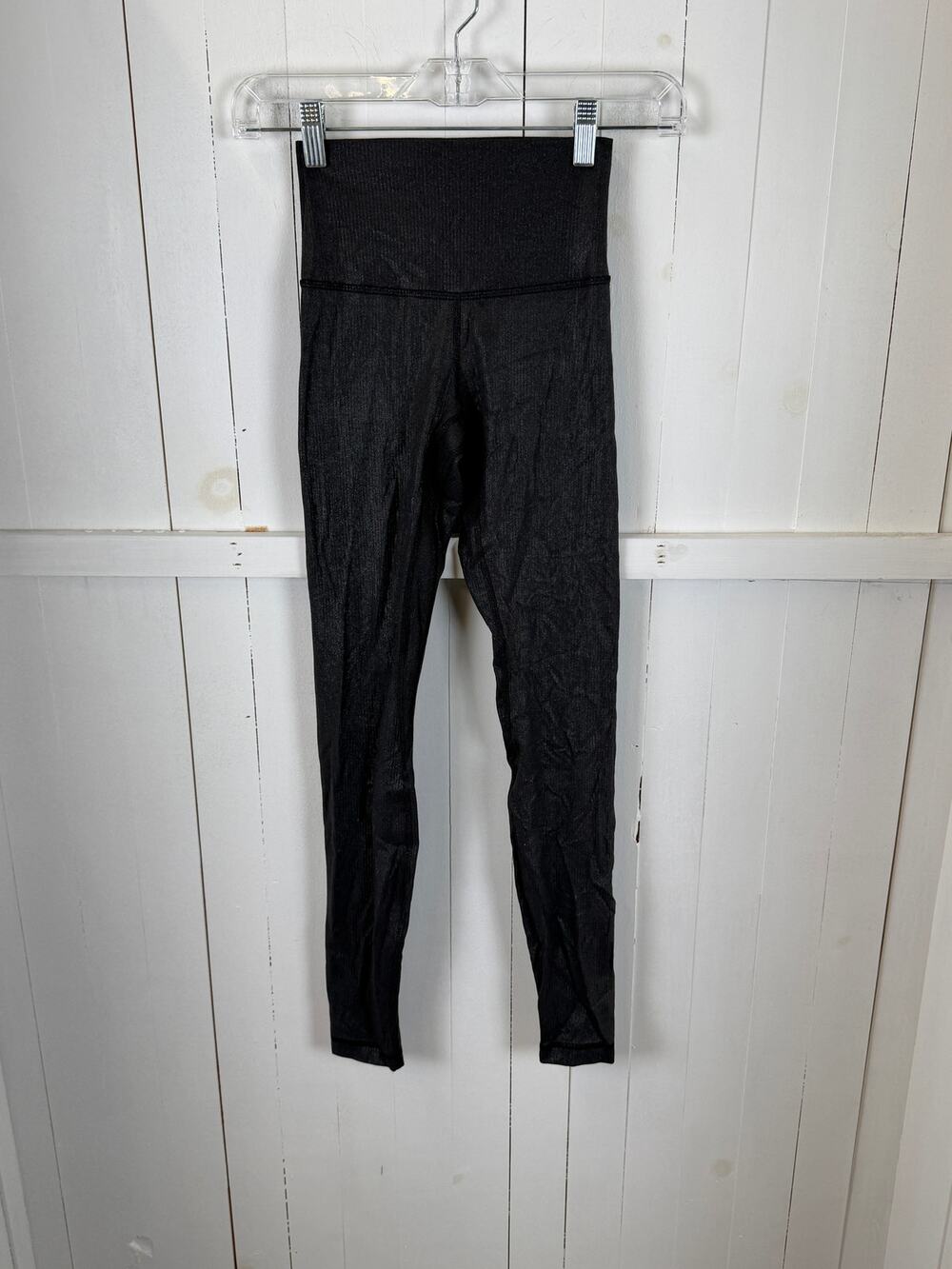 Lululemon Black Ankle Leggings Size 2 Nylon Pre-Owned